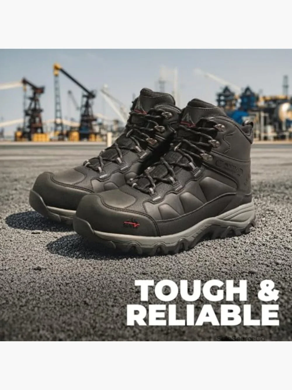 Waterproof Steel Toe Work Boots Slip Resistant Industrial Safety Boots